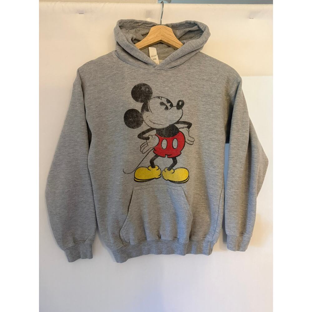 Disney Grey‎ Mickey Hoodie Youth Large